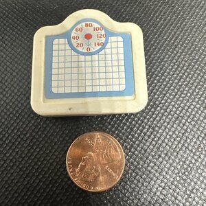 Vintage Fisher Price 1999 Loving Family Dollhouse Bathroom Scale Scales